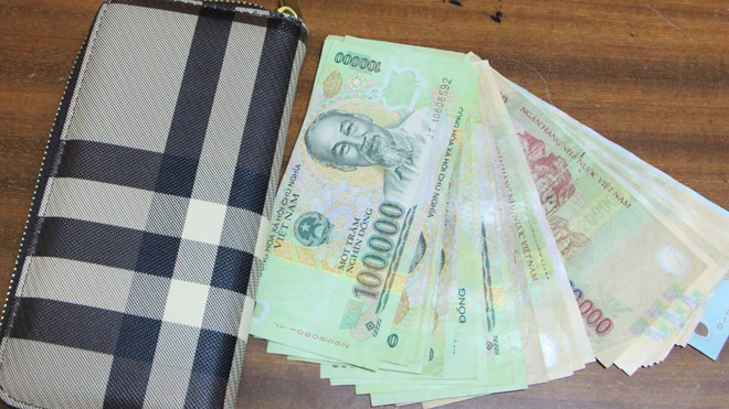 Tang vật vụ cướp.