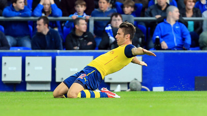 Olivier Giroud lại khiến HLV Wenger đau đầu