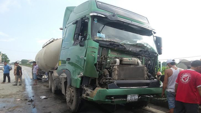 Hiện trường vụ tai nạn.