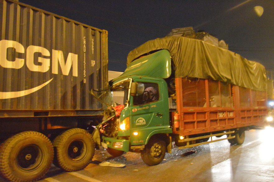 Hiện trường vụ tai nạn.