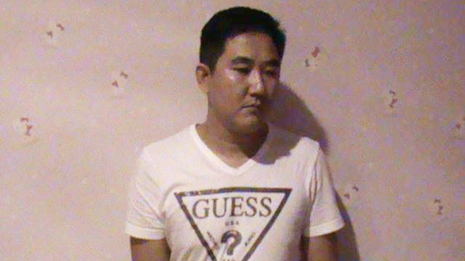 "Tú ông" Lê Hoàng Sơn lúc bị bắt giữ