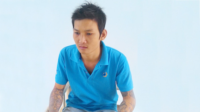 Mã Cẩm Quang tại cơ quan công an