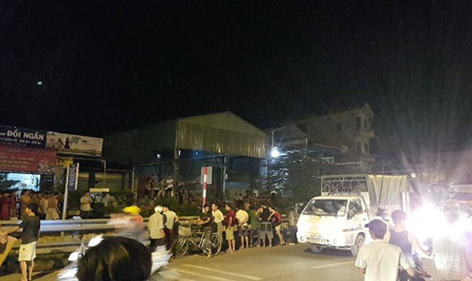 Hiện trường vụ tai nạn. Ảnh: Báo Công Lý.