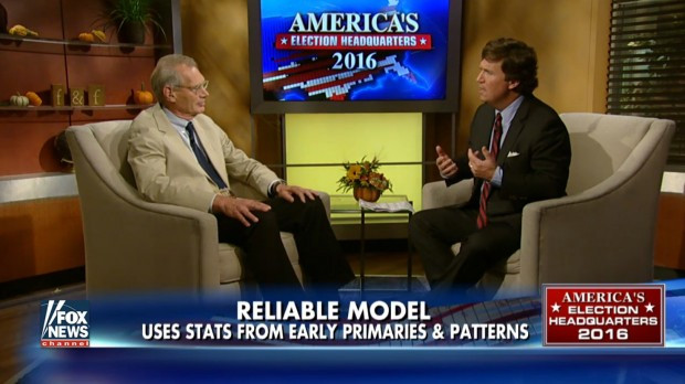 Ông Helmut Norpoth trong một cuộc trả lời phỏng vấn chương trình của Fox News. Ảnh: Fox News.