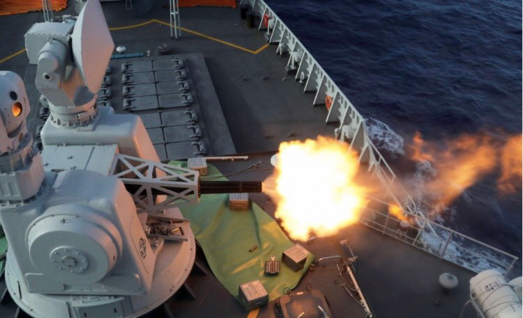 Tàu khu trục tên lửa Hefei của Trung Quốc. (Ảnh: SCMP)