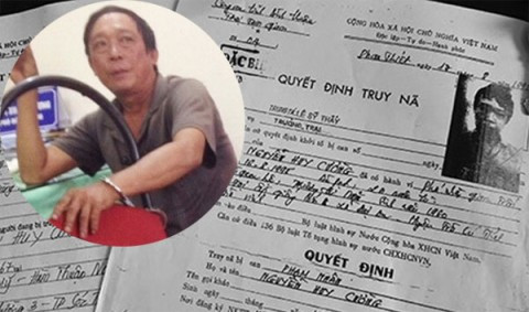 Nguyễn Huy Cường và quyết định truy nã. 