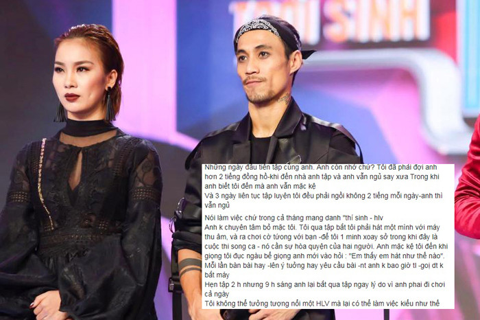 Phạm Lịch bức xúc lên tiếng về cách làm việc thiếu chuyên nghiệp và bỏ bê thí sinh của Phạm Anh Khoa.