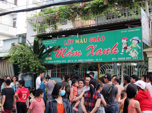 Cơ sở Mầm Xanh nơi xảy ra vụ việc. Ảnh: Sơn Hòa.