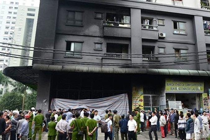 Vụ cháy kinh hoàng ở chung cư CT4 khu đô thị Xa La, phường Phúc La, quận Hà Đông (Hà Nội) xuất phát từ tầng hầm.