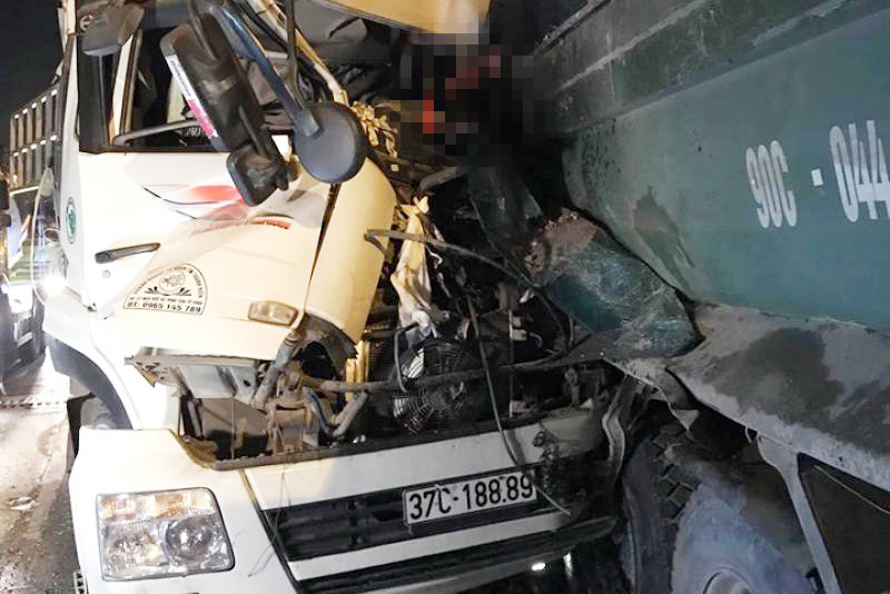 Hiện trường vụ tai nạn.