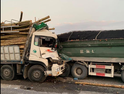 Hiện trường vụ tai nạn.