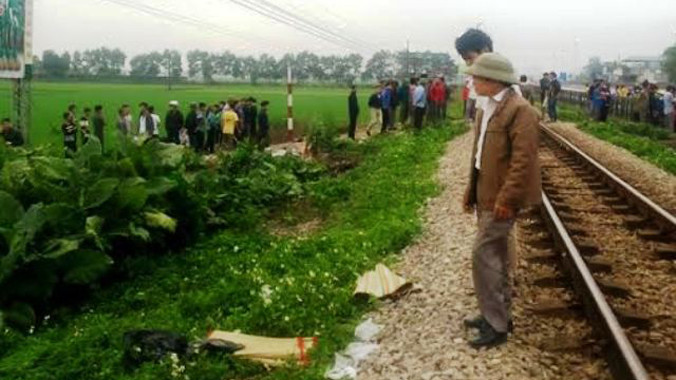 Hiện trường xảy ra vụ tai nạn.