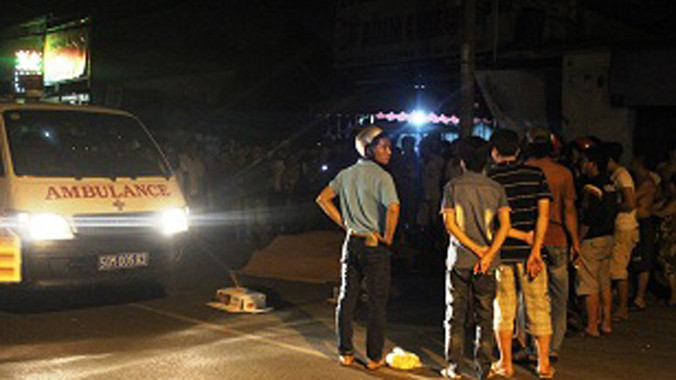 Hiện trường vụ việc.