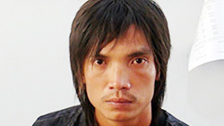 Huỳnh Văn Thọ tại cơ quan điều tra. Ảnh: Công an cung cấp