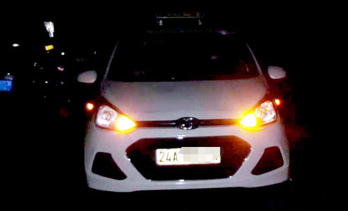 Chiếc xe taxi xảy ra vụ việc
