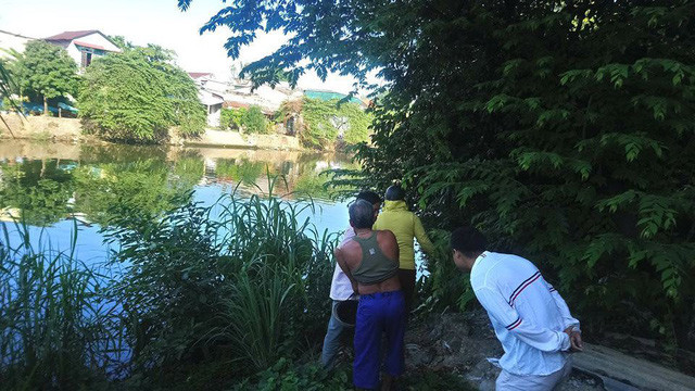 Khu vực sông nơi phát hiện thi thể ông Huỳnh Thế Anh