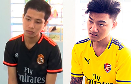 Khi bị bắt giữ, Tư đã xài hết tiền cướp được, còn Thức chưa kịp sử dụng đồng nào. Ảnh: Công an cung cấp