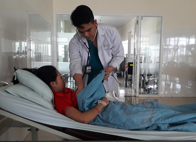 Nạn nhân được điều trị tại bệnh viện