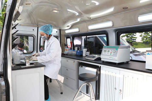 Xe kiểm nghiệm ATTP xử lý hơn 300 mẫu thực phẩm trong 1 tháng