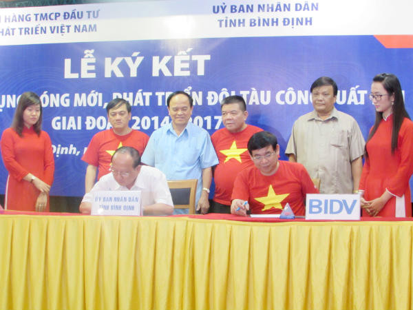 BIDV tài trợ 150 tỷ đồng để đóng 27 tàu vỏ sắt