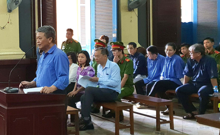 Vụ TrustBank vừa kết thúc phiên xử sơ thẩm chiều nay 4/5. Ảnh: Tân Châu