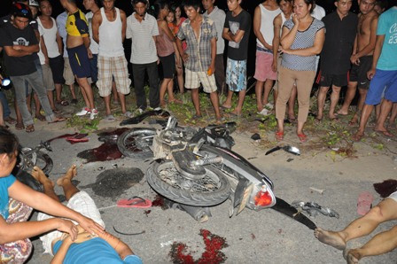 Hậu quả quá thương tâm sau cú tông nhau cực mạnh 