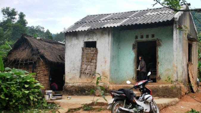 Căn nhà - nơi nạn nhân bị anh rể hiếp dâm.