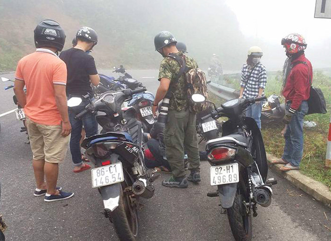 Hiện trường vụ tai nạn. Ảnh: Lê Phước Chín/Zing.