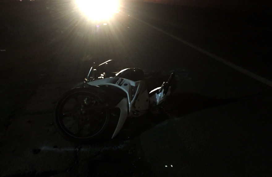 ​Hiện trường vụ tai nạn. Ảnh: Phan Thành.