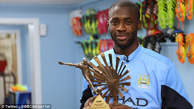 Yaya Toure lần thứ 3 xuất sắc nhất châu Phi 2013