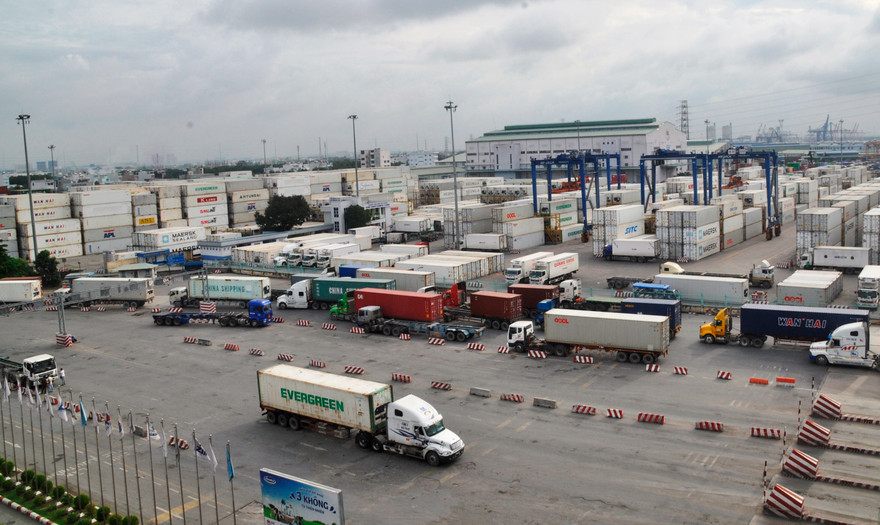 Một góc khu Tân Cảng Sài Gòn ngày 12/7. Ảnh: Việt Văn.