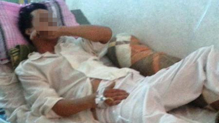 Anh Tuân tại bệnh viện.