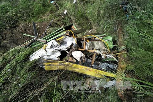 Hiện trường vụ tai nạn. Ảnh: AFP/TTXVN.