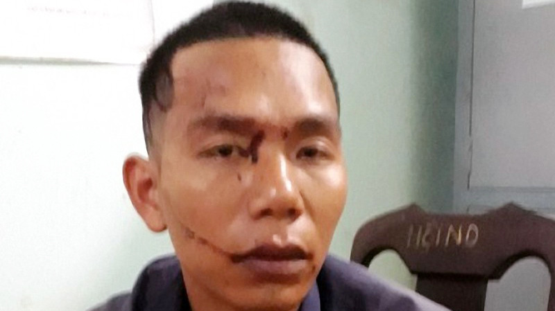 Nghi phạm Nam tại cơ quan điều tra