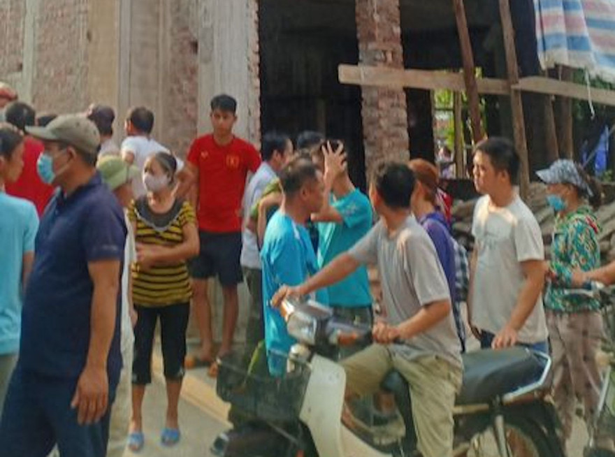 Hiện trường vụ việc.