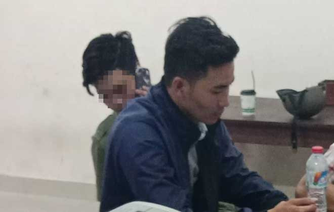 Võ Minh Thắng tại công an. Ảnh: CA