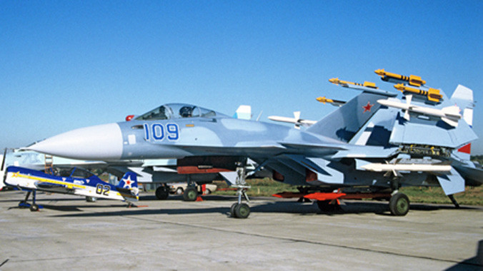 Máy bay chiến đấu Su-33 của Hải quân Nga. Ảnh: Sputnik.