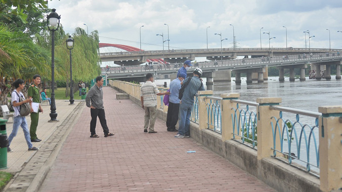 Khu vực phát hiện thi thể.