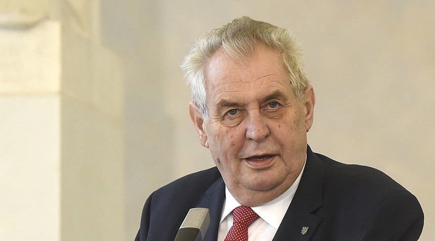 Tổng thống Cộng hòa Czech Milos Zeman. Ảnh: AFP
