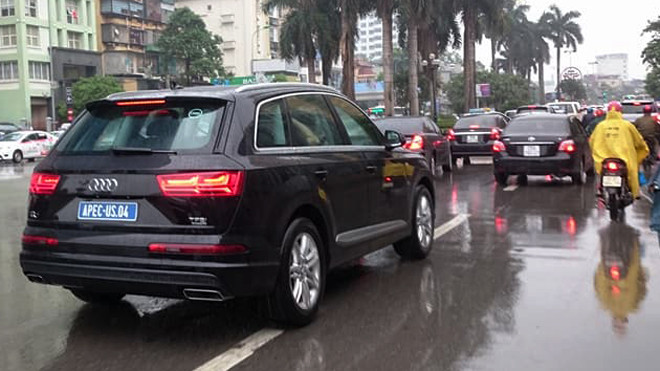Xe Audi phục vụ APEC tại Việt Nam năm 2017. Ảnh: Tuấn Nguyễn