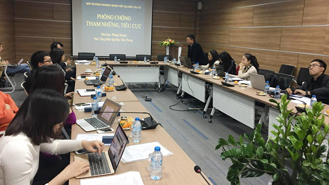 Đông đảo nhà báo, phóng viên tham dự buổi tập huấn