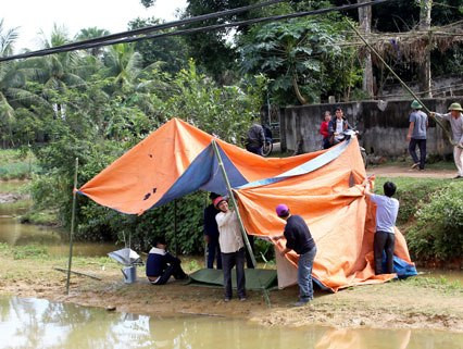 Hiện trường vụ việc.