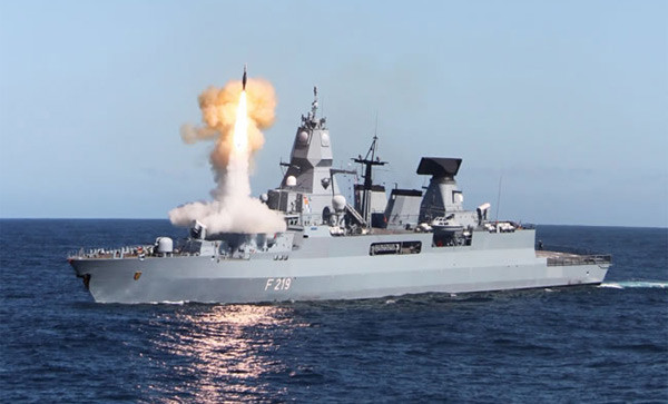 Tàu khu trục Sachsen của Đức. (Ảnh: Hải quân Đức)