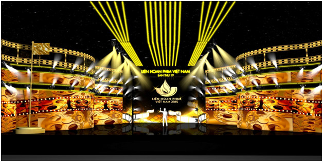 Phối cảnh sân khấu chính của chương trình.
