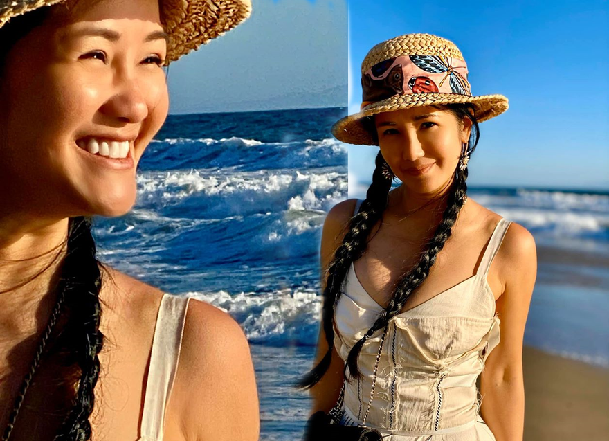 Tung ảnh quyến rũ bên bờ biển, diva Hồng Nhung trẻ đẹp tựa đôi mươi 