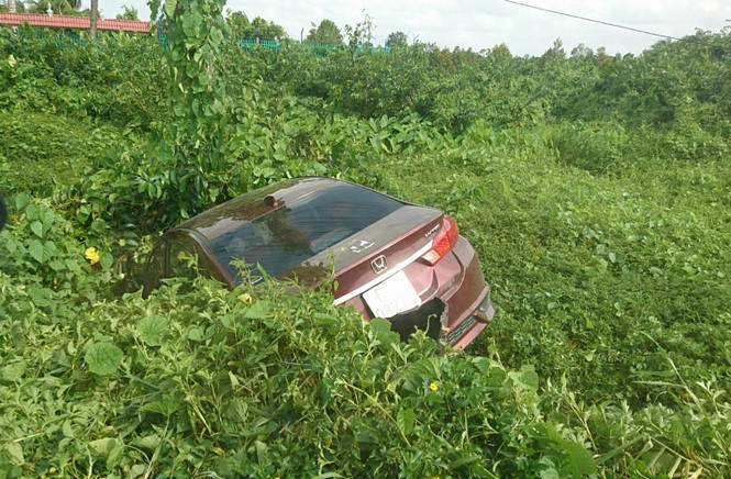 Hiện trường vụ tai nạn. Ảnh: Lê Lang.