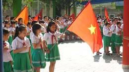 Đây là buổi lễ chào cờ đặc biệt nhất của trường từ trước đến nay.