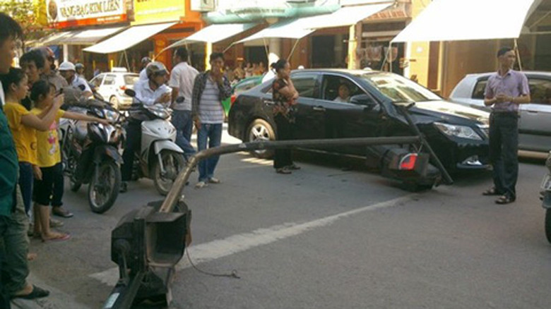 Hiện trường vụ tai nạn.