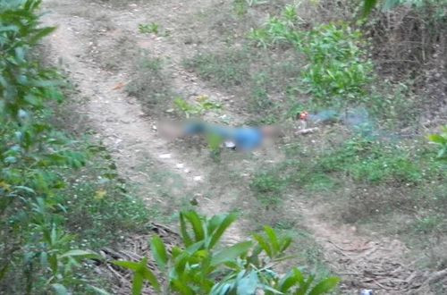 Hiện trường nơi phát hiện thi thể người đàn ông.