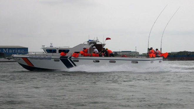 Chạy thử xuồng tuần tra cao tốc H47P. (Nguồn: Cảnh sát biển Việt Nam)